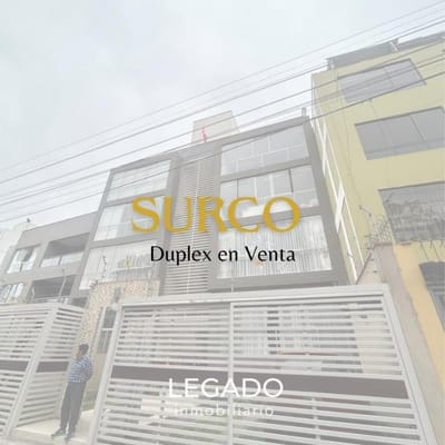 Duplex Frente Parque en Surco