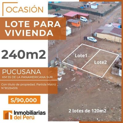 240m2 En Pucusana Ocasión