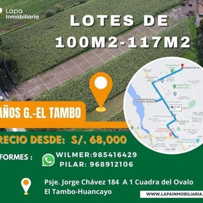 Lotes en El Tambo-Huancayo