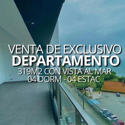 LUJOSO DEPARTAMENTO EN VENTA CON VISTA AL MAR DE MIRAFLORES