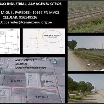 TERRENO PARA INDUSTRIAS - CHINCHA