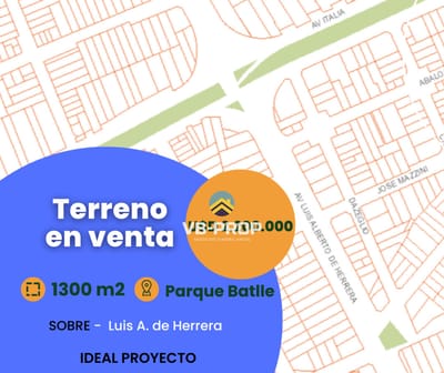 VENTA TERRENO PARQUE BATLLE LA BLANQUEADA