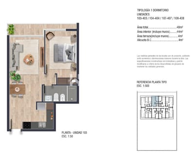 VENTA DEPARTAMENTO A ESTRENAR 1 DORMITORIO PUNTA DEL ESTE EDIFCIO SUDESTE