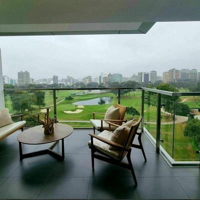 MODERNO DEPARTAMENTO ALQUILER AMOBLADO  DORM EN SAN ISIDRO CON VISTA AL GOLF