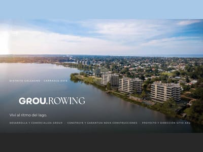 2 dormitorios con vista lateral al lago — Rowing, Distrito Calcagno