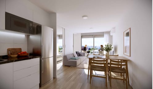 Venta Cordon Apartamento de 2 dormitorios a estrenar