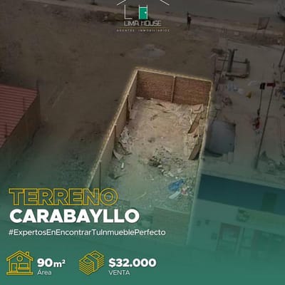 SE VENDE  TERRENO  EN CARABAYLLO