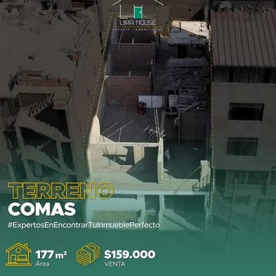 SE VENDE CASA COMO TERRENO EN COMAS
