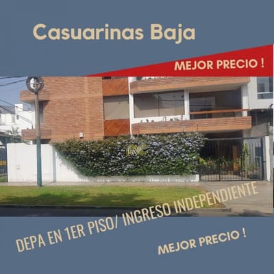 CASUARINAS BAJA DEPARTAMENTO ER PISO INGRESO INDEPENDIENTE PRECIO DE OCASION