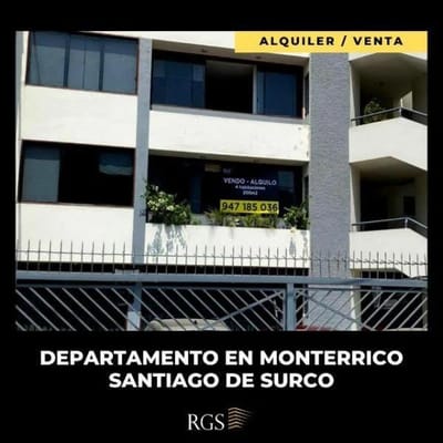 ALQUILER CERCA A UPC MONTERRICO
