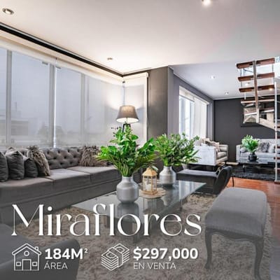 Duplex   m remodelado en Calle Olaechea cerca a Av Benavides con Av La Merced en Miraflores