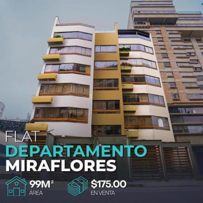 VENTA DEPARTAMENTO MIRAFLORES CERCA LARCOMAR