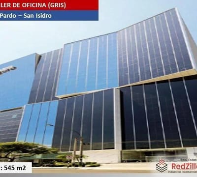 Alquiler de Oficina Gris m en San Isidro