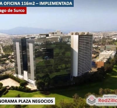 VENTA DE OFICINA M IMPLEMENTADA  STGO DE SURCO