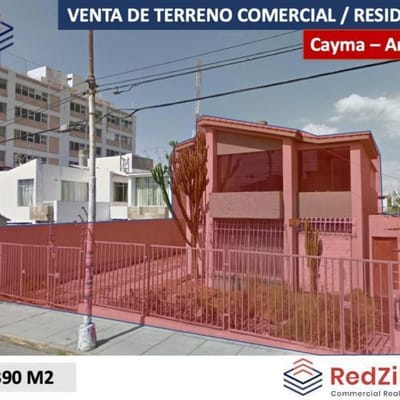 VENTA DE TERRENO COMERCIAL  RESIDENCIAL M  CAYMA  AREQUIPA