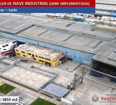 ALQUILER DE NAVE INDUSTRIAL SEMI IMPLEMENTADA m  LURIN