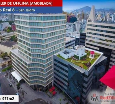 ALQUILER DE OFICINA AMOBLADA m  SAN ISIDRO