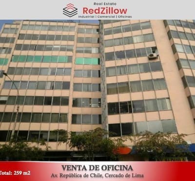 VENTA OFICINA DE M  AV REPUBLICA DE CHILE  CERCADO DE LIMA