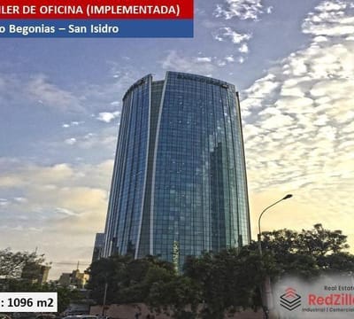 ALQUILER DE OFICINA IMPLEMENTADA m  SAN ISIDRO