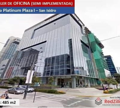 ALQUILER DE OFICINA SEMI IMPLEMENTADA m  SAN ISIDRO