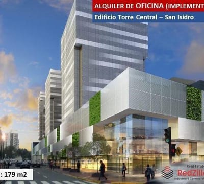 ALQUILER DE OFICINA IMPLEMENTADA m  SAN ISIDRO