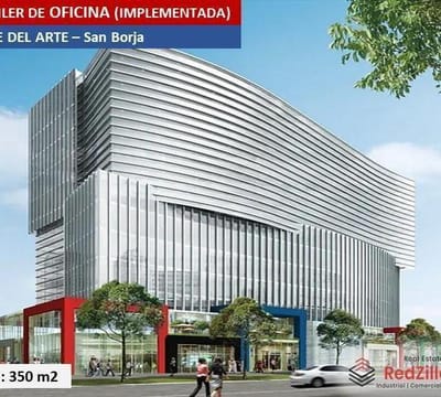 ALQUILER DE OFICINA IMPLEMENTADA m  SAN BORJA
