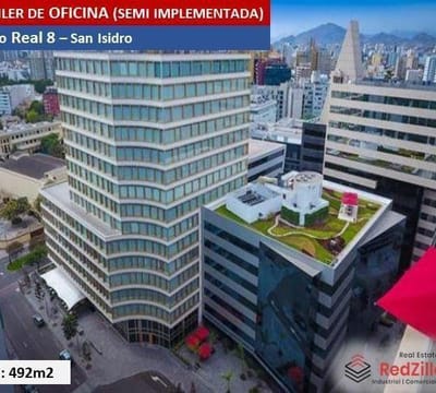 ALQUILER DE OFICINA SEMI IMPLEMENTADA m  SAN ISIDRO