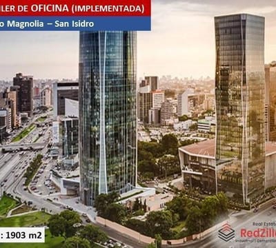 ALQUILER DE OFICINA IMPLEMENTADA m  SAN ISIDRO