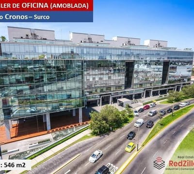 Alquiler de Oficina Amoblada m en zona empresarial de Surco