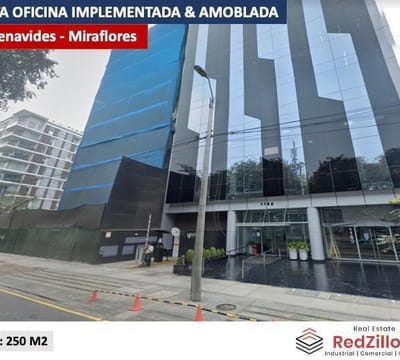 Venta Oficina m Implem  Amoblada  Miraflores
