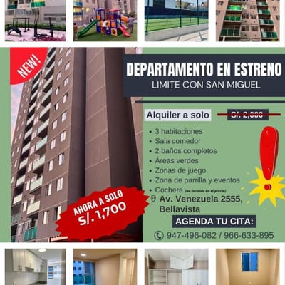 DEPARTAMENTO EN ESTRENO