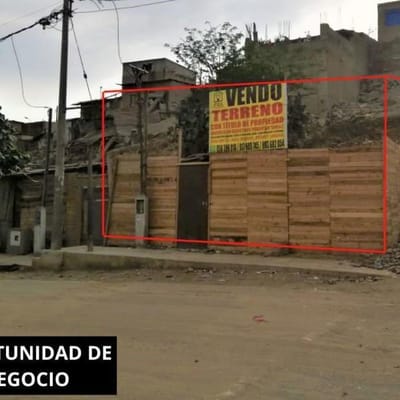 Se vende terreno de  m Esquina en Lomas de zapallal Puente Piedra