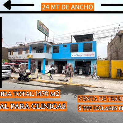 TERRENO IDEAL PARA HOSPITALES CLINICAS COLEGIOS ETC