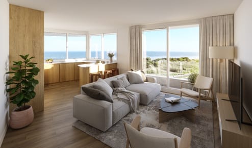 VENTA APARTAMENTO 2 DORMITORIOS AL FRENTE RAMBLA COSTANERA PARQUE CARRASCO