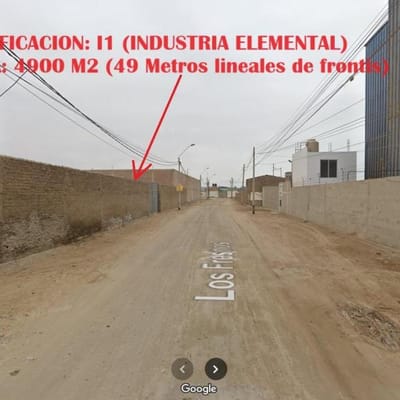 Lote Industrial de  m en Santa Genoveva  cuadras de la panamericana sur