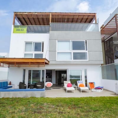 LINDA CASA DE PLAYA EN CONDOMINIO LAS TERRAZAS KM   SARAPAMPA