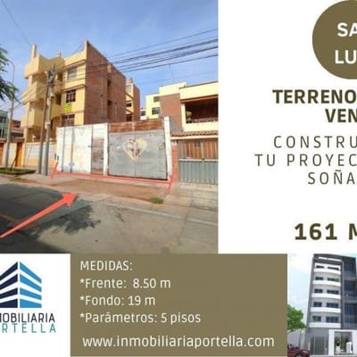 SAN LUIS TERRENO EN VENTA URB CAHUACHE