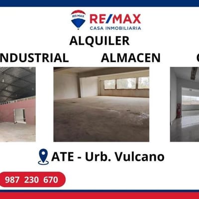 Alquiler Locales Industriales Almacenes Ate Urb Vulcano Separadora Industrial