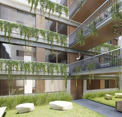 Terreno con Proyecto de Construccin Aprobado frente a Parque
