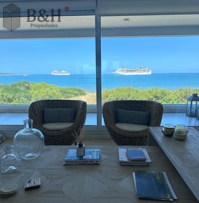 EXCELENTE APARTAMENTO A LA VENTA CON TODA LA VISTA AL MAR PLAYA MANSA 3 DORMITORIOS