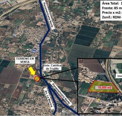 Terreno en venta  m  Moche  Trujillo