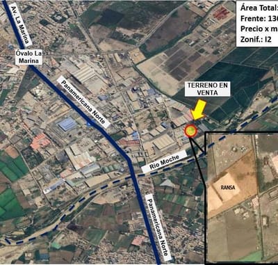 Terreno en venta  m  Fundo Larrea  Trujillo