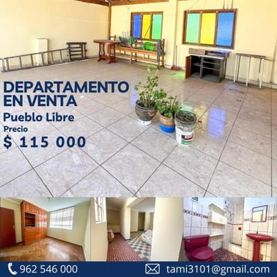 VENDO DUPLEX  DORMITORIOS EN PUEBLO LIBRE