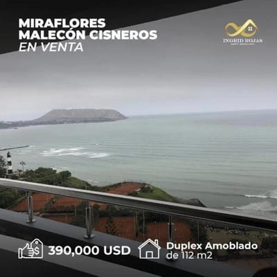 BAJO PRECIO VENTA DUPLEX MALECON CISNEROS