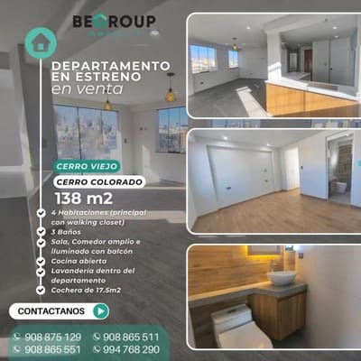 HERMOSO Y SUPER ILUMINADO DEPARTAMENTO EN ESTRENO EN CERRO VIEJOCERRO COLORADO