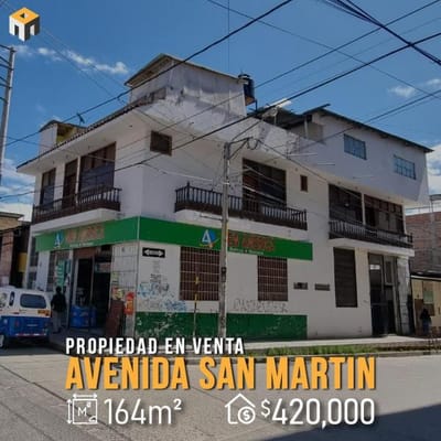 Propiedad Comercial en Esquina Av San Martn  Cajamarca