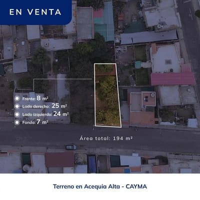 EN VENTA Terreno en Acequia Alta  Cayma