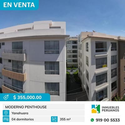 EN VENTA Moderno Penthouse con linda vista y buena ubicacin