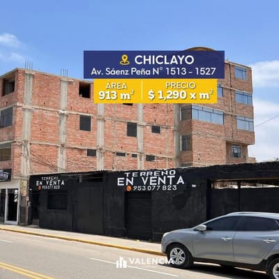Venta terreno Chiclayo    m    m