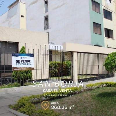 Se vende amplia casa  san borja